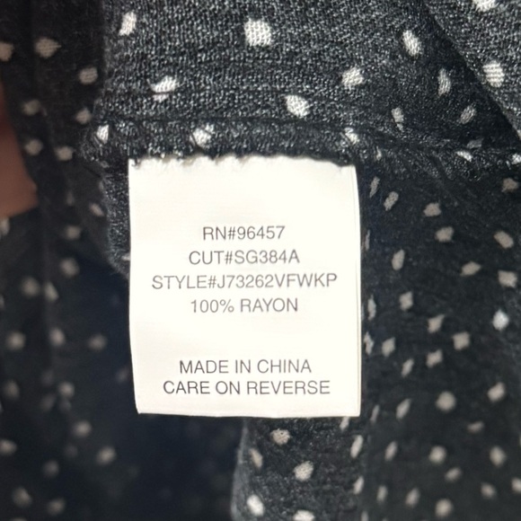 LUQ Elayne Polka Dot Tie Front Blouse Size XL - Picture 3 of 5